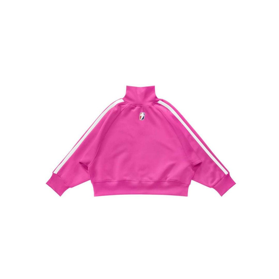 Apparel * | Deals Telfar Cropped Track Jacket Azalea