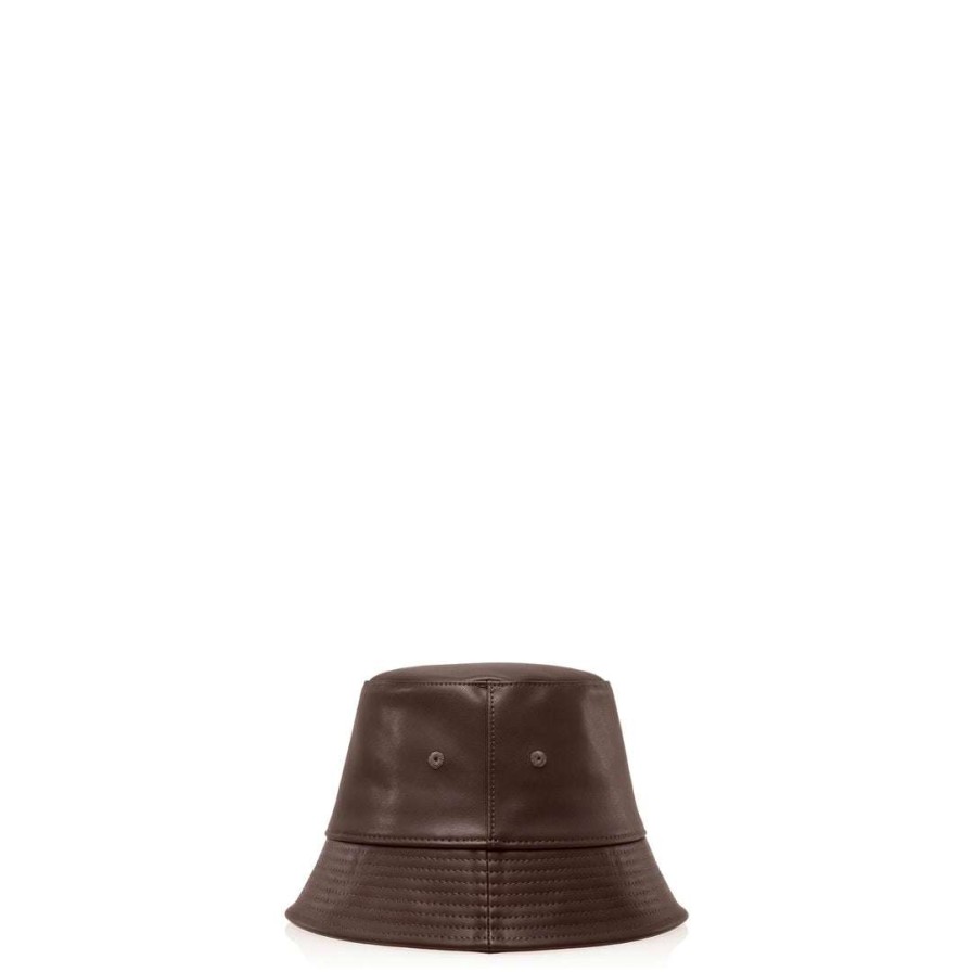 Accessories * | Hot Sale Bucket Hats Telfar Bucket Hat Chocolate