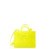 Bags * | Cheap Telfar Medium Highlighter Yellow Shopping Bag