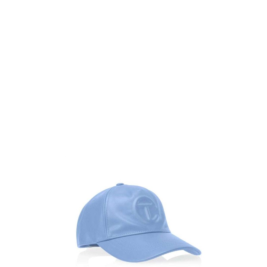 Accessories * | Best Pirce Telfar Logo Embossed Hat Cerulean Hats + Belts