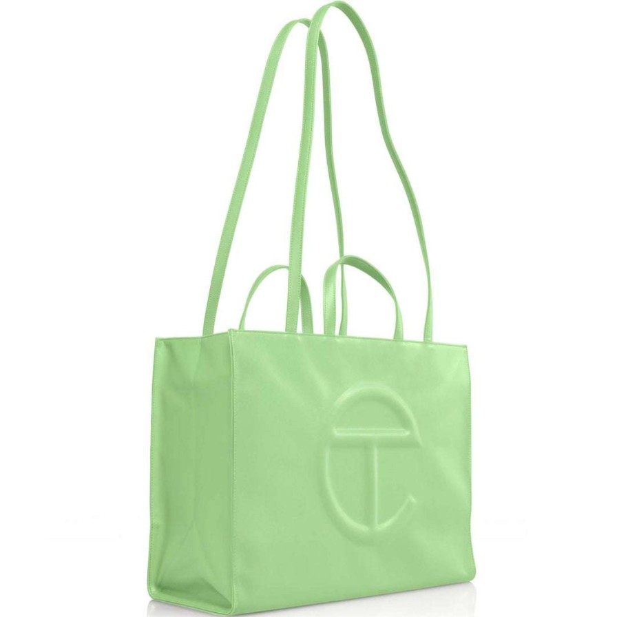 Bags * | Discount Telfar Shopping Bags Large Double Mint Shopping Bag