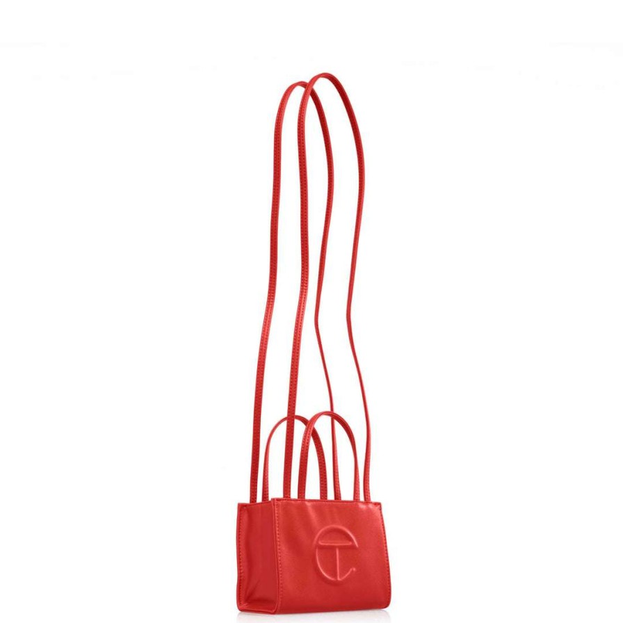 Bags * | Best Deal Telfar Small Red Shopping Bag