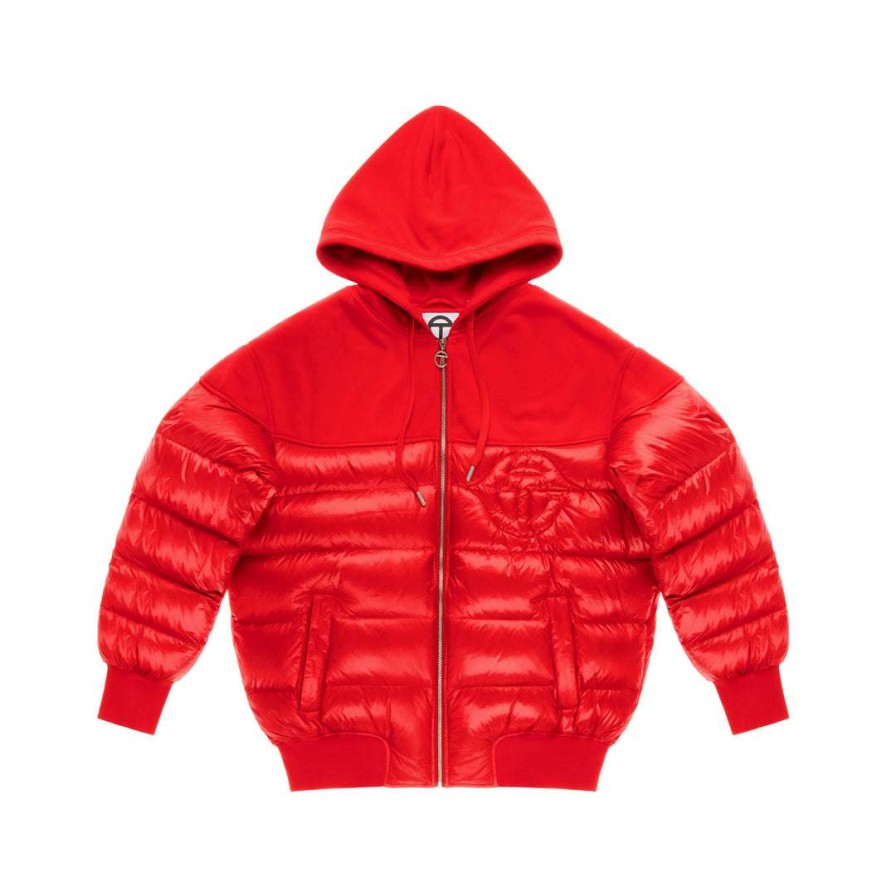 Apparel * | Cheap Telfar Puff Hoodie Red