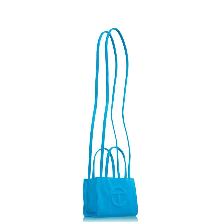 Bags * | Wholesale Telfar Small Cyan Shopping Bag