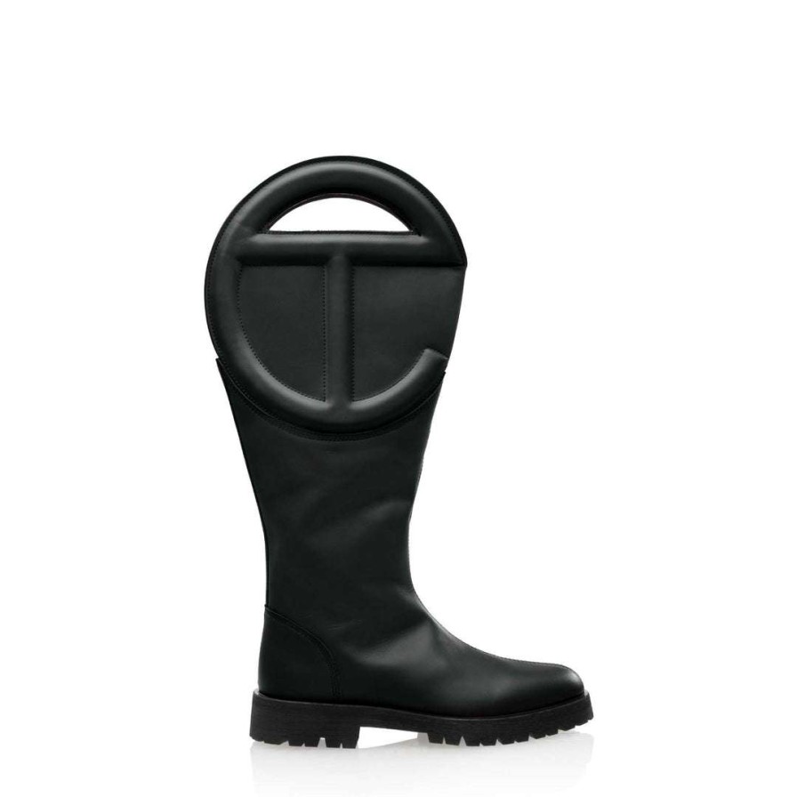 Shoes * | Best Pirce Telfar Logo Boot Black Shoes