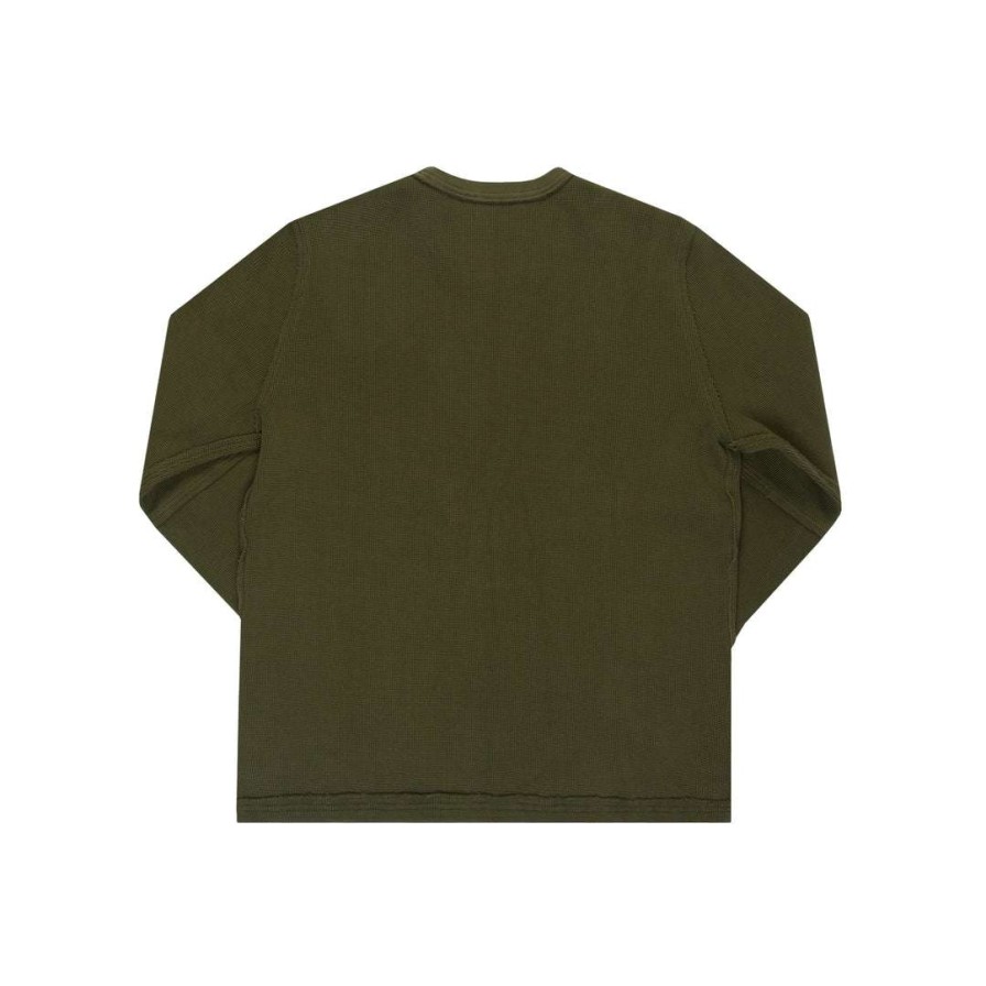 Apparel * | Brand New Telfar T-Shirts Thumbhole Thermal Olive Drab