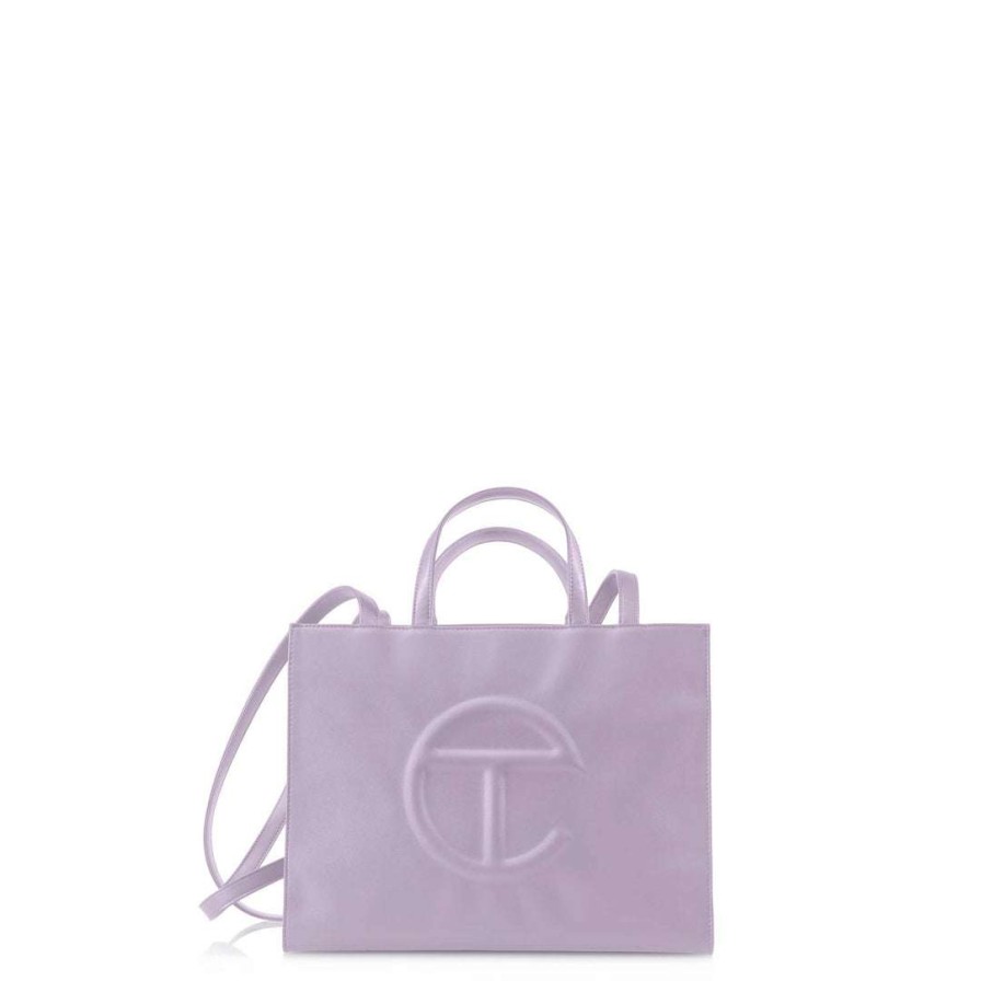 Bags * | Best Sale Telfar Medium Lavender Shopping Bag