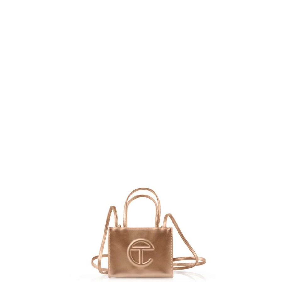 Bags * | Coupon Telfar Small Copper Shopping Bag Shopping Bags