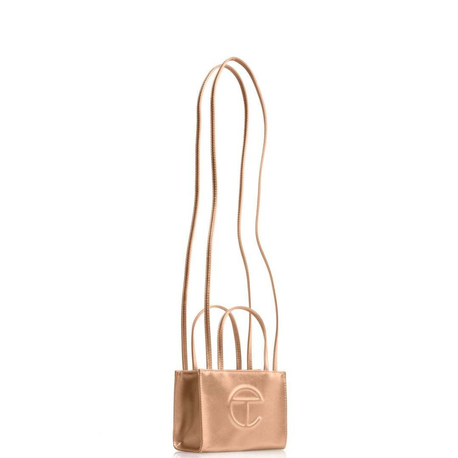 Bags * | Coupon Telfar Small Copper Shopping Bag Shopping Bags