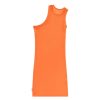 Apparel * | Cheapest Telfar Rib Knits Half Tank Tunic Orange