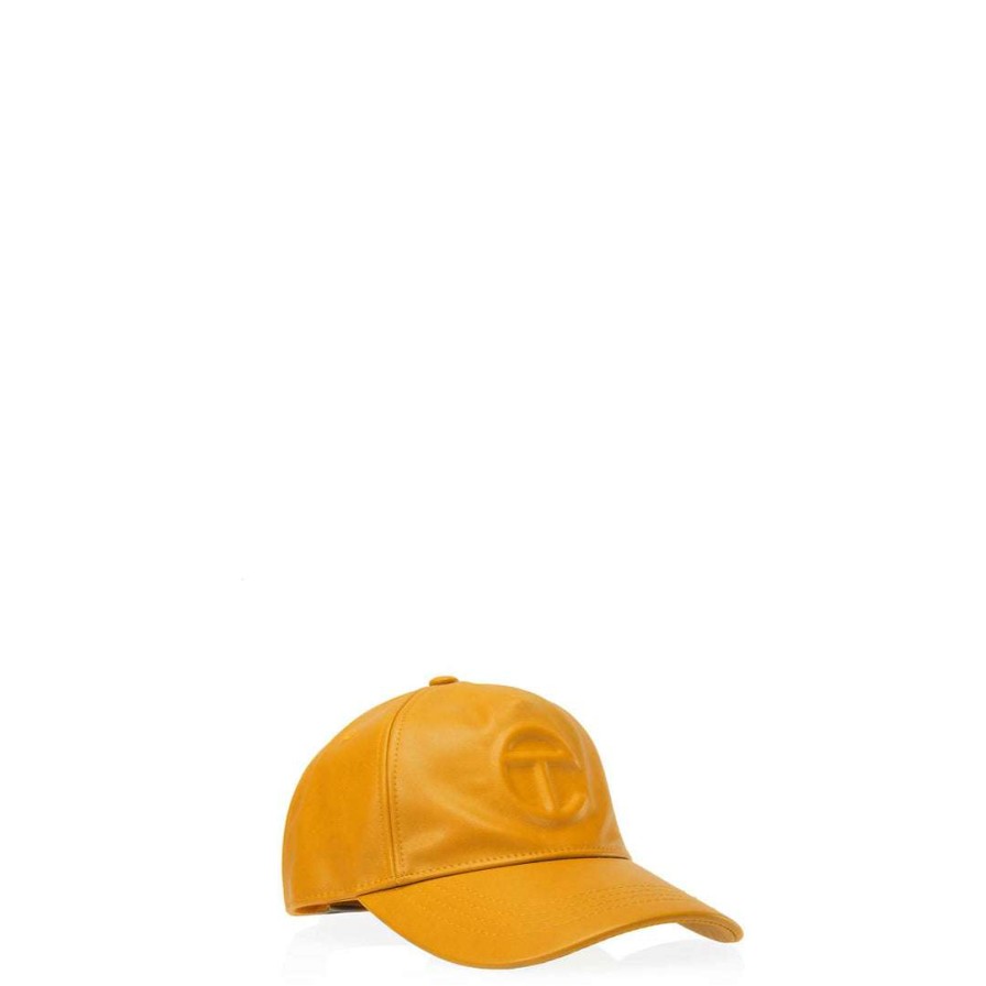 Accessories * | Promo Telfar Logo Embossed Hat Mustard