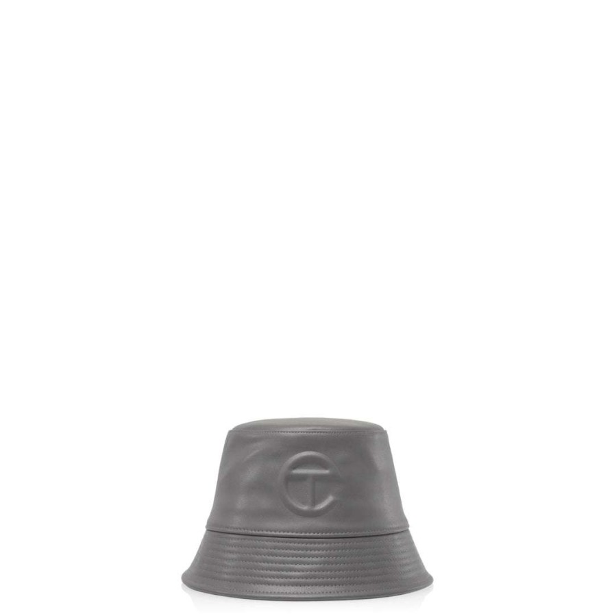 Accessories * | Top 10 Telfar Bucket Hat Grey Bucket Hats