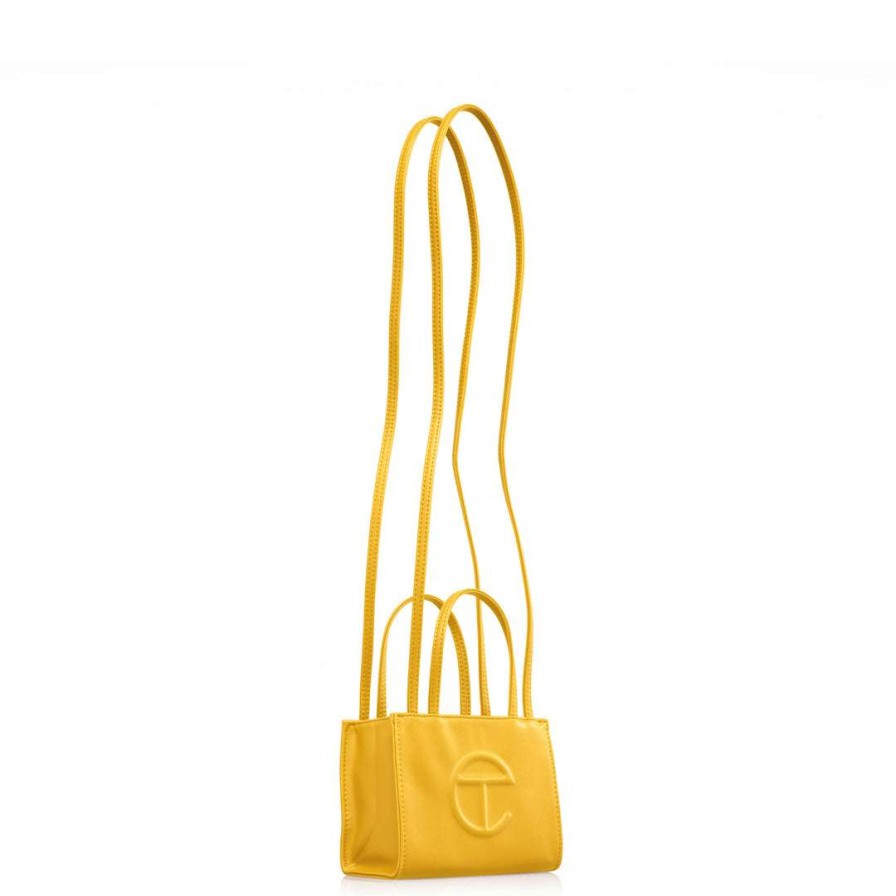 Bags * | Buy Telfar Small Yellow Shopping Bag