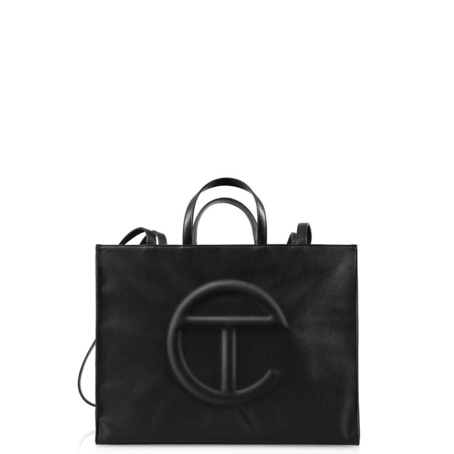 Bags * | Flash Sale Telfar Large Black Shopping Bag