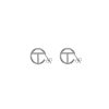 Accessories * | Discount Telfar Small Logo Hoop Earring Silver Jewelry