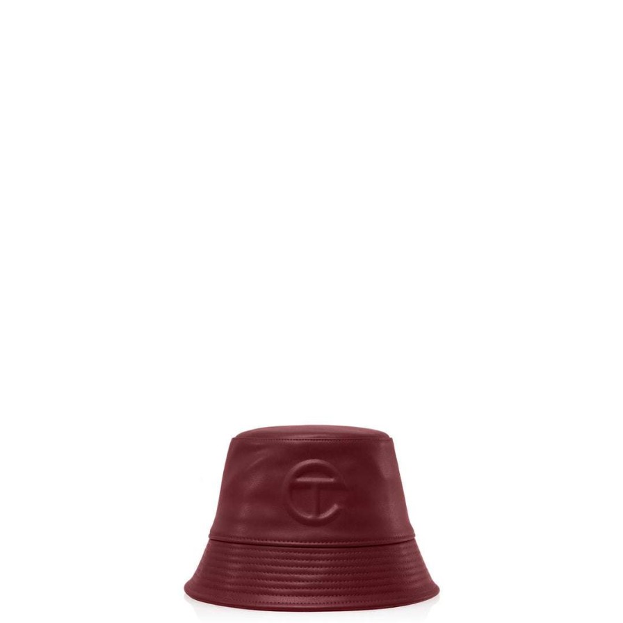 Accessories * | Best Reviews Of Telfar Bucket Hat Oxblood Bucket Hats