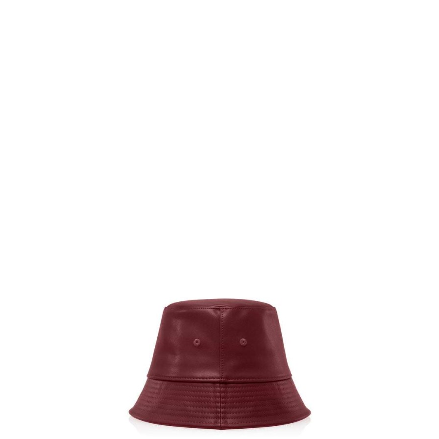 Accessories * | Best Reviews Of Telfar Bucket Hat Oxblood Bucket Hats