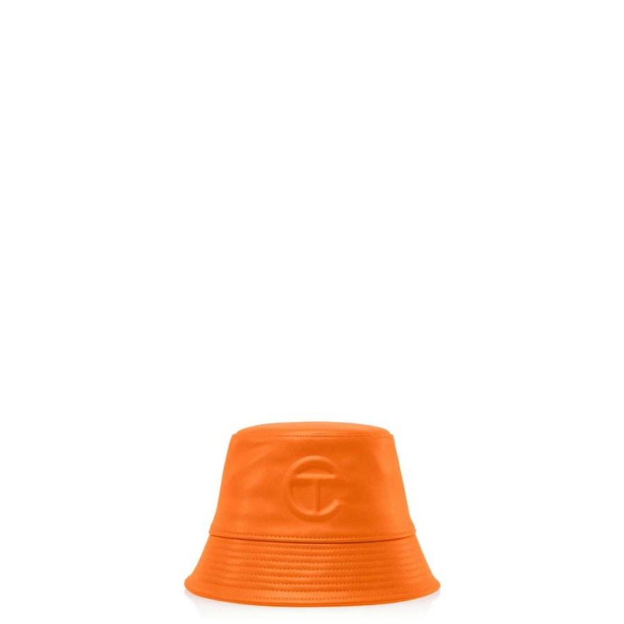 Accessories * | Discount Telfar Bucket Hat Orange Bucket Hats