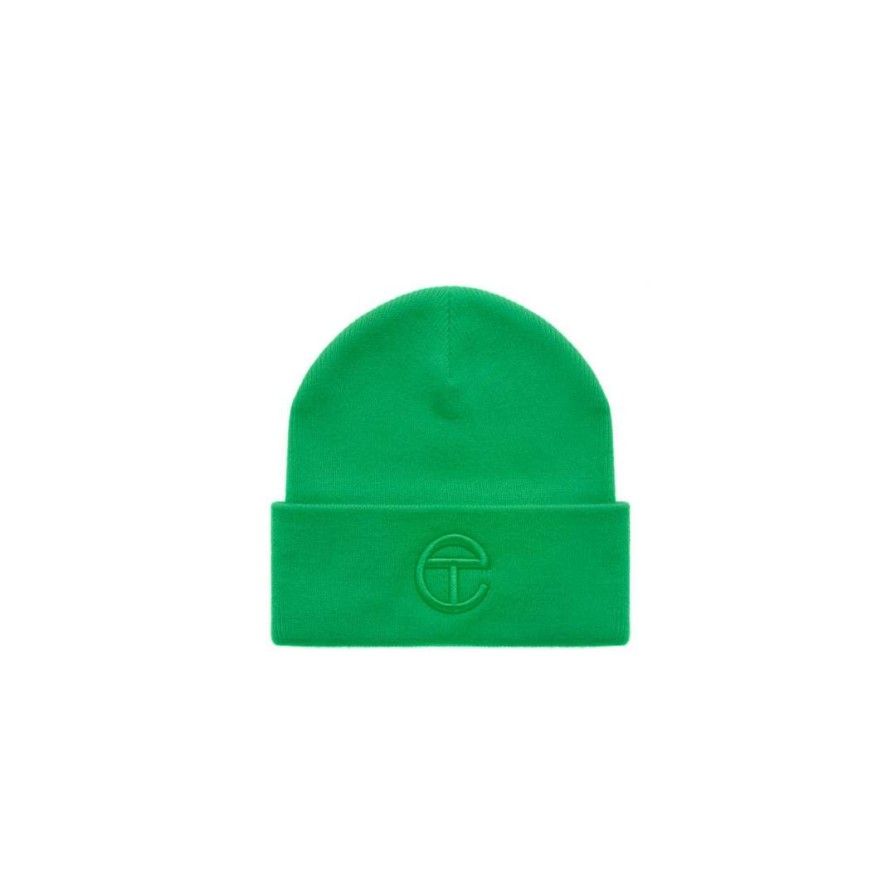 Accessories * | New Telfar Beanies Embroidered Beanie Greenscreen