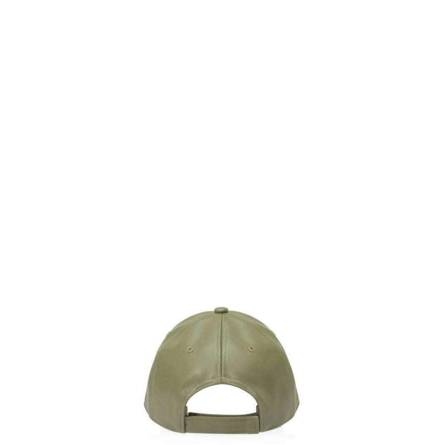 Accessories * | Coupon Telfar Hats + Belts Logo Embossed Hat Drab