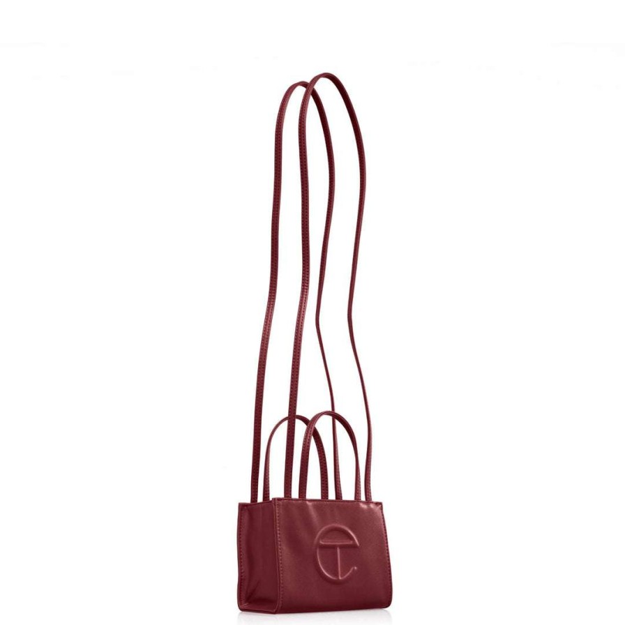 Bags * | Cheap Telfar Small Oxblood Shopping Bag