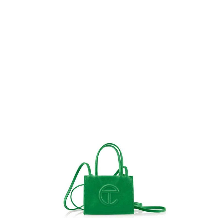 Bags * | Flash Sale Telfar Small Greenscreen Shopping Bag Shopping Bags