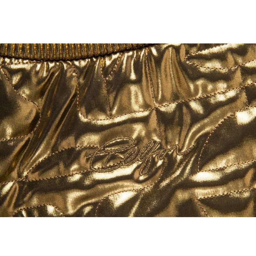 Apparel * | Outlet Moose Knuckles X Telfar Quilted Sweatpant Gold