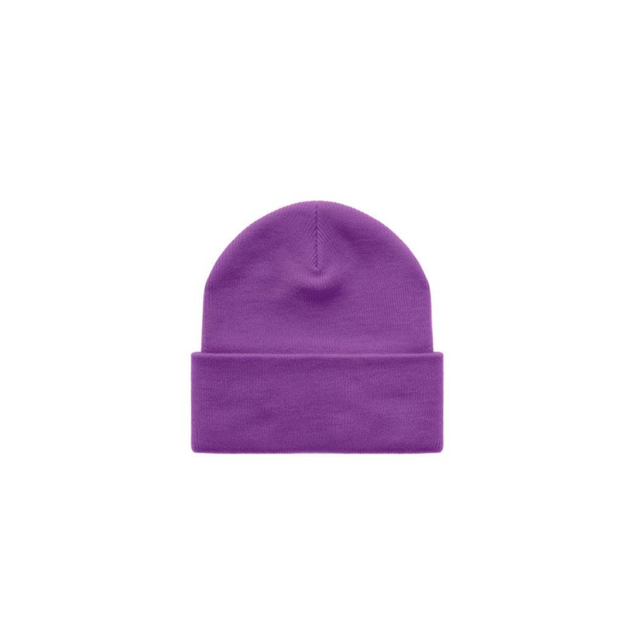 Accessories * | Top 10 Telfar Embroidered Beanie Grape