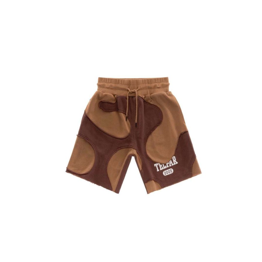 Apparel * | Cheapest Telfar Camo Sweatshort Chocolate