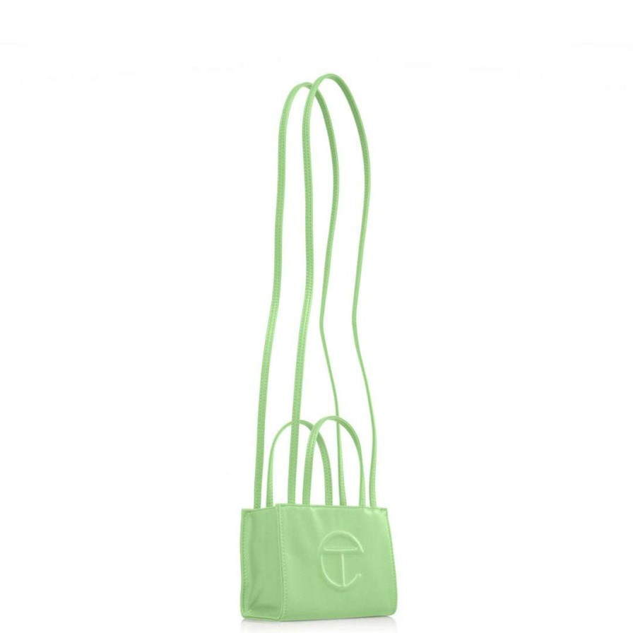 Bags * | Budget Telfar Small Double Mint Shopping Bag Shopping Bags