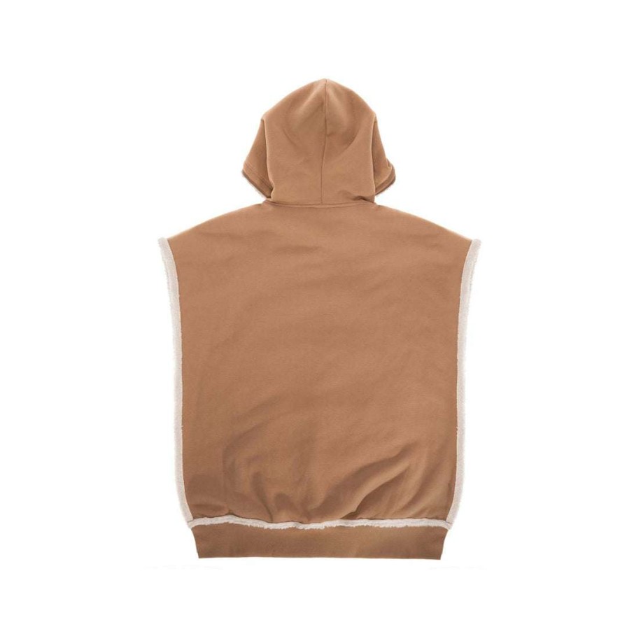 Apparel * | Best Deal Ugg X Telfar Sideless Hoodie Chestnut Hoodies + Sweats