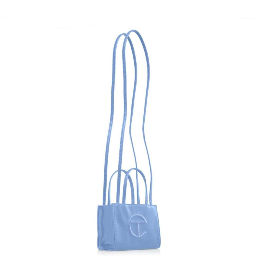 Bags * | Best Pirce Telfar Small Cerulean Shopping Bag