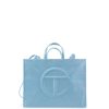 Bags * | Best Deal Telfar Large Pool Blue Shopping Bag Shopping Bags