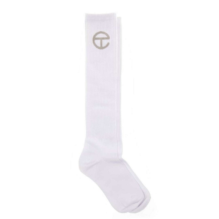 Accessories * | Best Pirce Telfar Logo Socks White