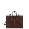 Bags * | Discount Telfar Large Chocolate Shopping Bag Shopping Bags