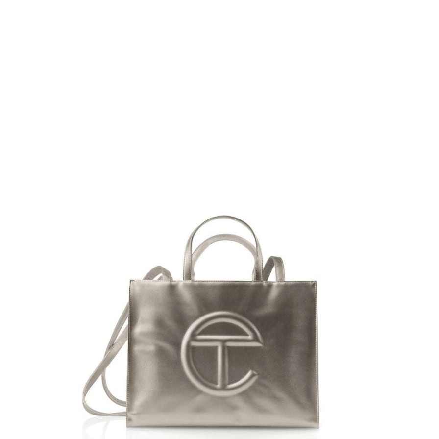 Bags * | Best Reviews Of Telfar Shopping Bags Medium Bronze Shopping Bag