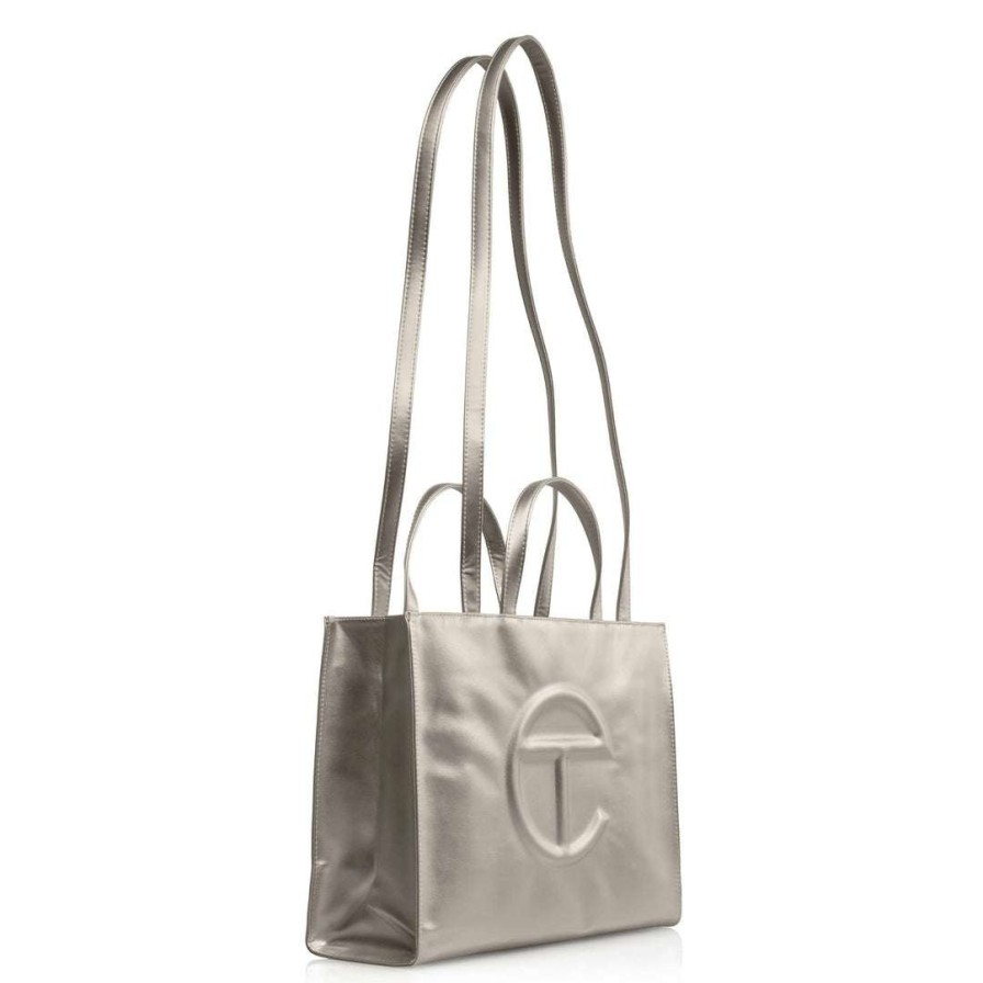 Bags * | Best Reviews Of Telfar Shopping Bags Medium Bronze Shopping Bag