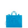 Bags * | Hot Sale Telfar Shopping Bags Large Cyan Shopping Bag