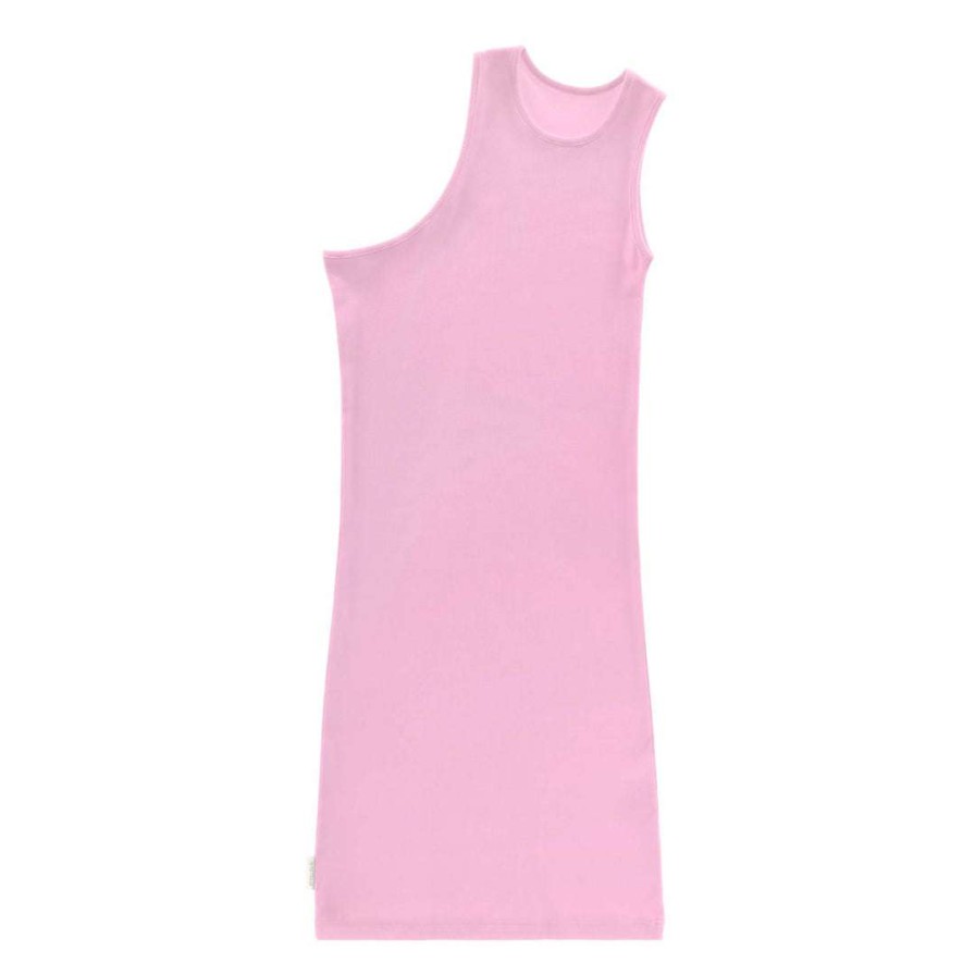 Apparel * | Hot Sale Telfar Half Tank Tunic Bubblegum Rib Knits