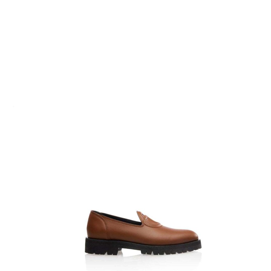 Shoes * | Promo Telfar Shoes Logo Loafer Tan