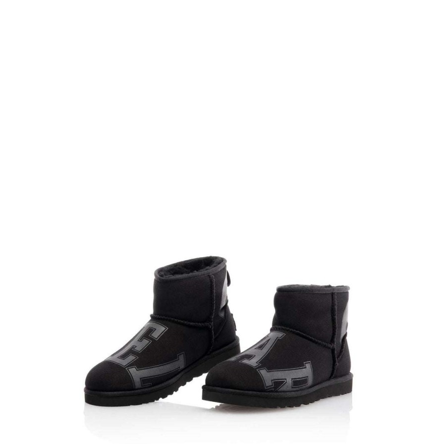 Shoes * | Best Reviews Of Ugg X Telfar Fleece Mini Black