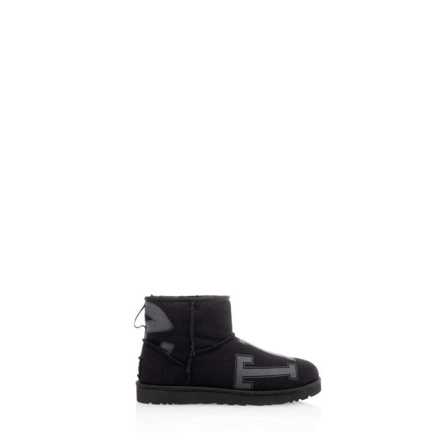 Shoes * | Best Reviews Of Ugg X Telfar Fleece Mini Black