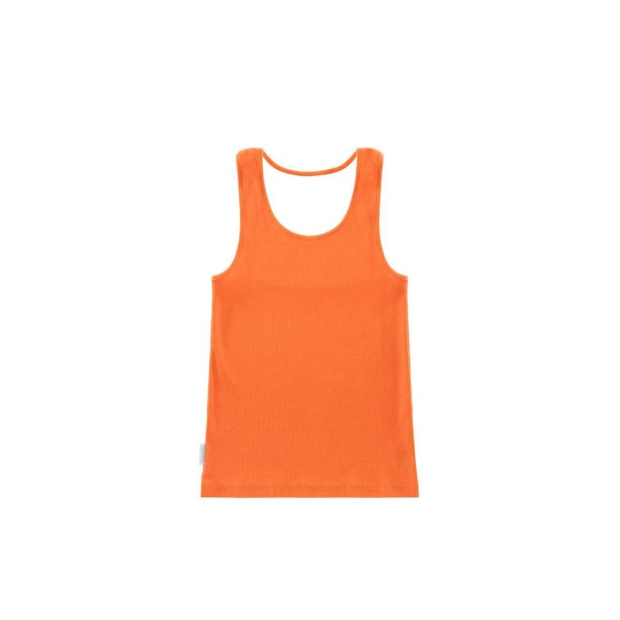 Apparel * | Cheapest Telfar Halter Tank Orange