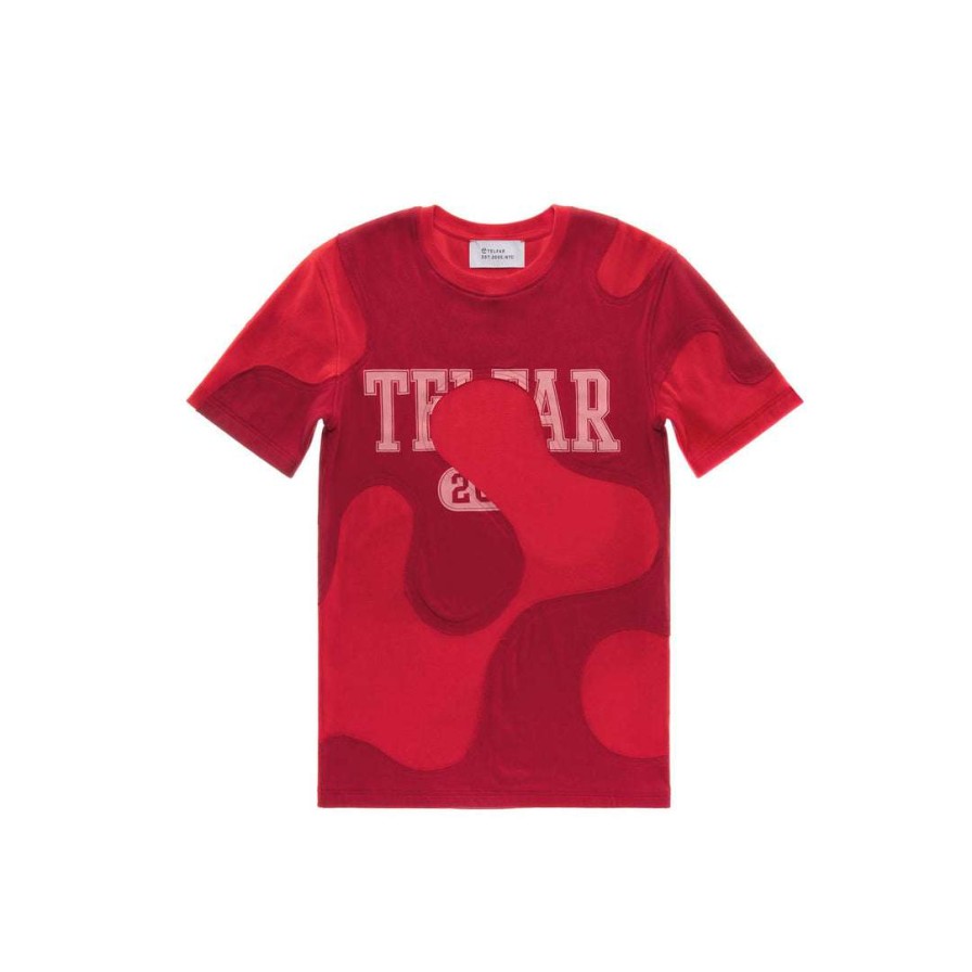 Apparel * | Best Sale Telfar Camo T-Shirt Red