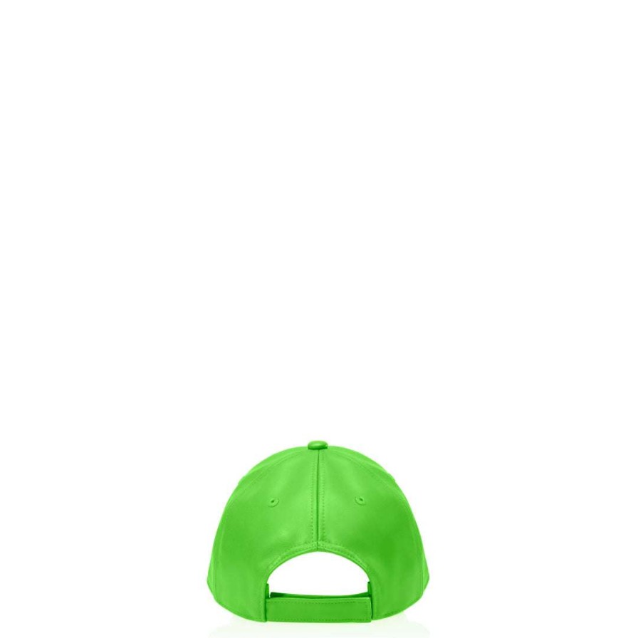 Accessories * | Best Reviews Of Telfar Logo Embossed Hat Highlighter Green Hats + Belts