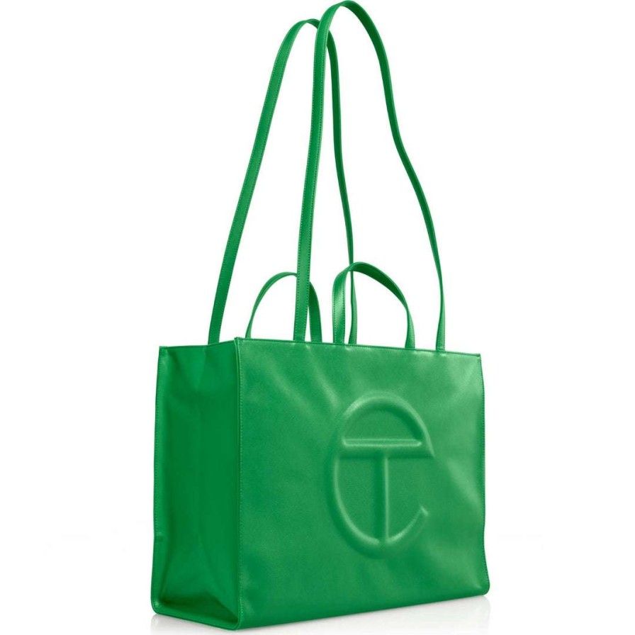 Bags * | Best Deal Telfar Large Greenscreen Shopping Bag Shopping Bags