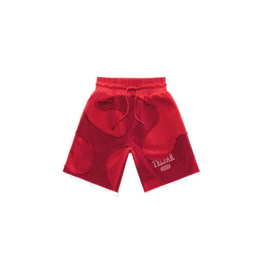 Apparel * | Best Pirce Telfar Camo Sweatshort Red