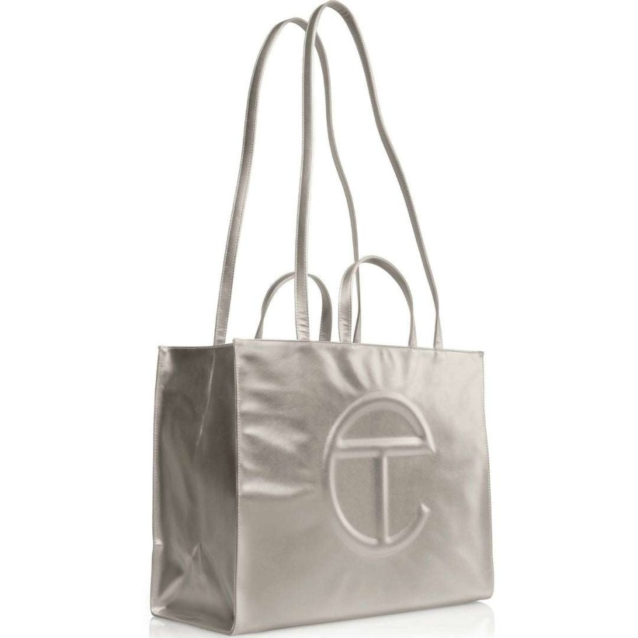 Bags * | New Telfar Shopping Bags Large Bronze Shopping Bag