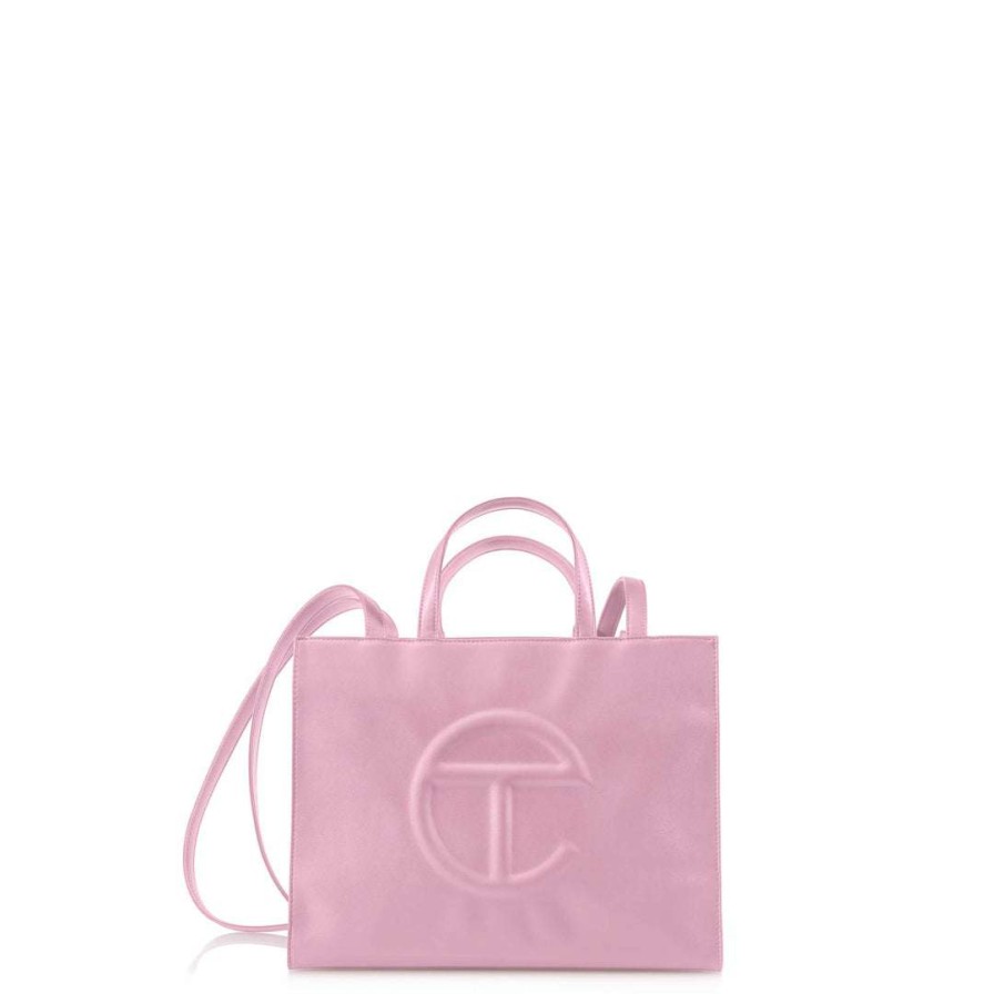 Bags * | Coupon Telfar Medium Bubblegum Shopping Bag Shopping Bags