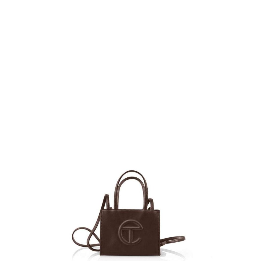 Bags * | Top 10 Telfar Small Chocolate Shopping Bag